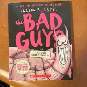Scholastic The Bad Guys: Let the Games Begin! - Pink and Black Cover